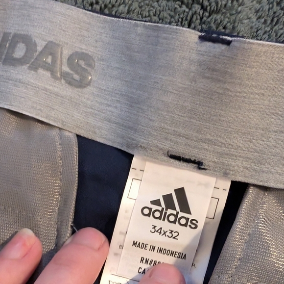 Adidas mens navy blue pants size 34 x 32 - Picture 5 of 5